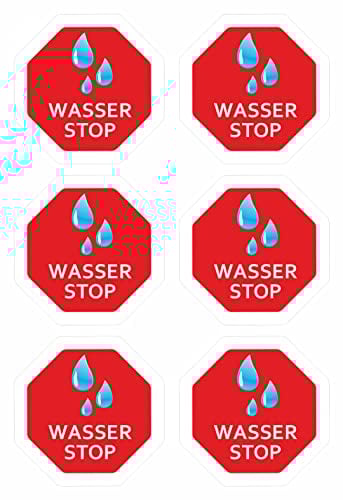 BIKE-label Wasser sparen Aufkleber Wasser Stop Spülstop für Toilette Hinweisschild Kosten senken X900254VA