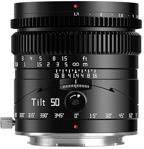 TTArtisan Obiettivo Tilt 50 mm F1.4 Full Format Messa a fuoco manuale per fotocamera mirrorless per fotocamere Fuji X Mount X-A1 X-M1 X-T100 X-T30 X-PR01 X-E1 X-E4 XS10 e altri.