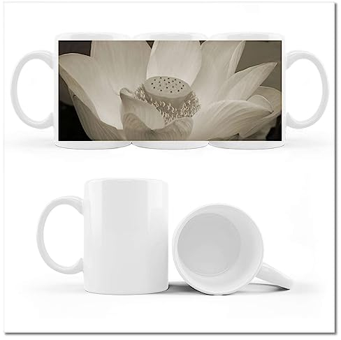 H3054M_Cup - Taza de té con foto de flor de loto