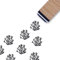 Seetang-Gummistempel, 1,9 cm, kleiner Mini-Meeresgras-Stempel für Scrapbooking, Kartenherstellung, Planer
