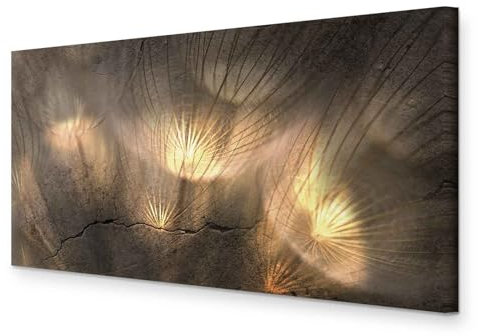 murando - Akustikbild Pusteblume 120x60 cm Bilder Akustikschaum Hochleistungsschallabsorber Schallschutz Leinwand 1 tlg Wandbild Raumakustik Schalldämmung b-C-10133-b-a