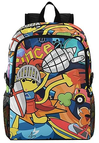 Vnurnrn Der Kleine Prinz Der Tiere Faltbarer Wasserdichter Leichter Rucksacks Kinderrucksack Büchertasche Rucksäcke für Jungs Reisen