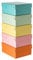 Original Falken PureBox Pastell. Made in Germany. 100 mm hoch DIN A5 1 Stück Zufallsfarbe. Aufbewahrungsbox mit Deckel aus stabilem Karton Vegan Geschenkbox Transportbox