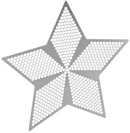 Ideen mit Herz Diamond-Painting-Lineal | Stern 1 | für runde Steine | Legefläche: 12,6 cm x 13,3 cm