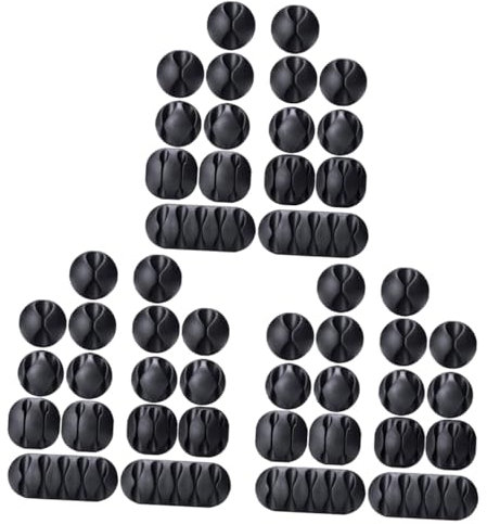 UPKOCH 48 Pcs Metals Best Glue for Metal Cable Clip Holders Cable Wire Fixing Clip Wire Holder System The Wood Best Drill Bits for Metal Electric Wire Cord Clips Cable Clamp Desktop