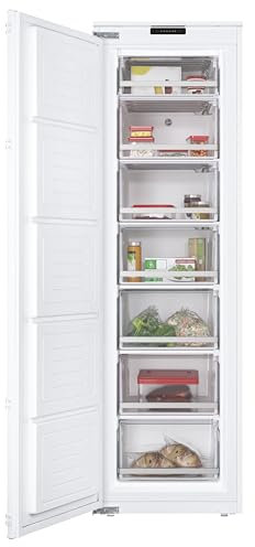 Hoover HOUS518EWK Integrated Upright Freezer 204L Total Capacity, White, E Rated