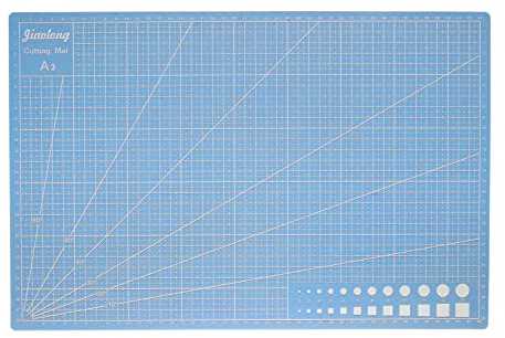 sourcing map A3 Self-Healing Cutting Mat 18x12 Double-Sided Craft Cutting Board for DIY Art Work Sewing Cutting, Blue