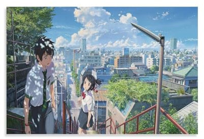 Kimi No Na Wa, Ihr Name, japanisches Anime-Filmposter (4) Poster, Wandkunst, Gemälde, Leinwanddrucke, Dekor-Poster, Kunstwerke, 30 x 45 cm
