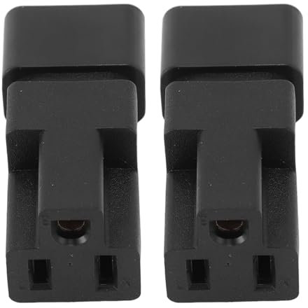Netzstecker-Adapter, IEC320 C14 Stecker auf Nema 5 15R Buchse, Netzadapter für Lampe, Lautsprecher, Display, Drucker, Kamera, 10 A, 125 V