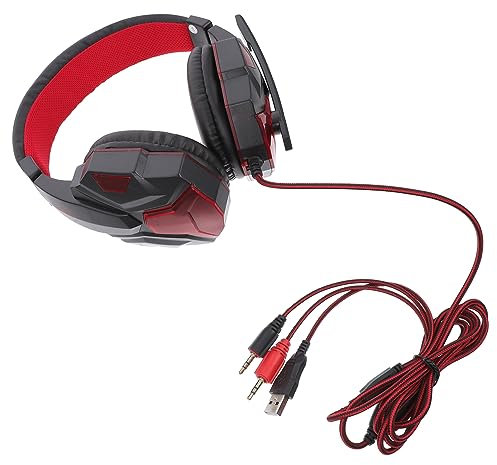 Artibetter Casque De LED avec Microphone Rotatif Et Annulation De Bruit Casque Audio pour Pc Écouteurs Stéréo Oreille pour Gaming Streaming