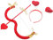 BUGUUYO 1 Satz Amor Bogen und valentinstag Amor Amor- Amor-Coslay Amor Zubehör Amor Kostüm Cosplay Amor-Outfit Amor Kostüm Requisiten lustiges Amor Kostüm Stoff rot