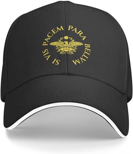 Baseballkappe Hip Hop Sonnenhut SI Vis Pacem para Bellum Cap Baseball Cap Rave Herren Winter Cap Damen Geburtstagsgeschenk