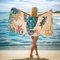 JINGTOPS Serviettes de Plage 3XL, Serviette Bain Microfibre Mer Tortues Serviette Anti Sable Plage 200x100cm Grande Couverture de Plage Absorbante Rapide pour Plage, Piscine, Yoga, Sport