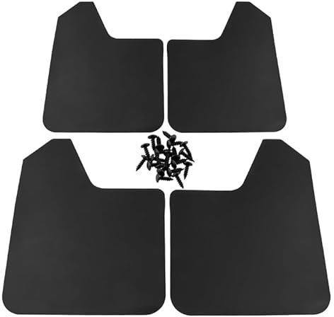 GTFRFD 4 Stück Auto Gummi Schmutzfänger, Für Audi A1 A2 A3 Sportback A1 8KX A2 A3 8P Auto Vorne Hinten Kratzfest Spritzschutz Kotflügel Protection Styling ZubehöR