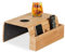 Tilizan Plateau Canapé Accoudoir, Pliable Plateau Accoudoir Canapé en Bois, Tablette Accoudoir Canapé avec Porte-Gobelet et Compartiment, pour Rangement Télécommande TV, Collations, Tasse