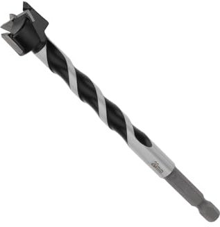 Briny River Forstner Forstner Foret à bois extra long avec tige hexagonale de 7 mm et 129 mm de long