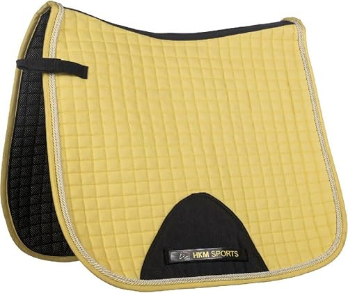 HKM Essentials Saddle Cloth Light Yellow Dressage