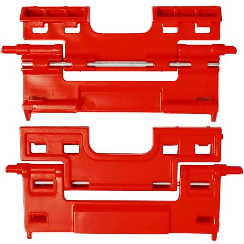 botle 2 x Seitenverbinder für Werkzeugboxen der Qbrick PRO-Serie und ONE-Serie, 5,5 x 10,5 cm, Werkzeugbox-Befestigung, Werkzeugbox-Verbindungsklemme, Modularverbinder, Befestigungselement, Verbinder