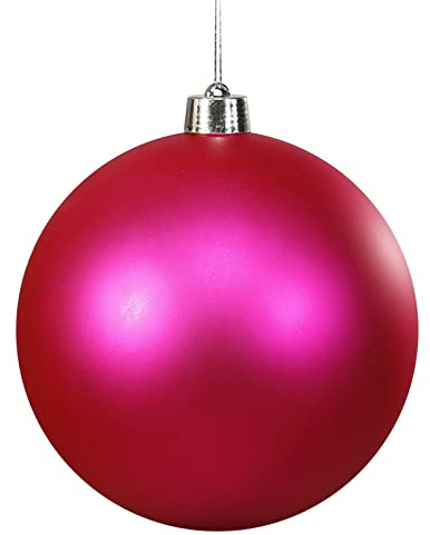 20CM Große Weihnachtskugeln Kunststoff Christbaumschmuck, Christmas Decorations Christbaumkugeln Rose, Bruchsichere Kugeln für Festival Bruchsichere Wetterfest Outdoor Weihnachtkugeln Weihnachtsdeko