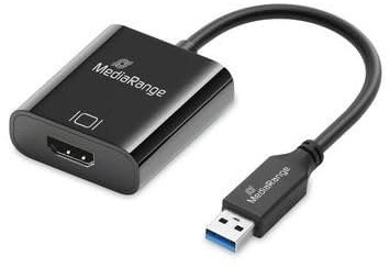 MediaRange USB-A to Hdmi Audio and Video Converter, 20Cm, Black, MRCS232