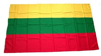 Fahne Stockflagge Litauen NEU 30 x 45 cm Flagge