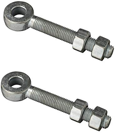 Wyre Direct 2 Adjustable Gate Hinges Eye Bolts 16mm X 100mm Long 4 Pair M16 Galvanised