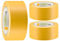 Colorus PVC Putzband PLUS – 3x Abklebeband gelb gerillt – 50 mm × 33 m – UV-beständig, für glatte & leicht raue Untergründe – Innen & Außen