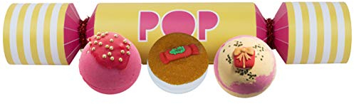 Bomb Cosmetics Pop Cracker Handmade Bath Blaster Gift Pack, Contains 3-Pieces, 160 g Each [Contents May Vary]