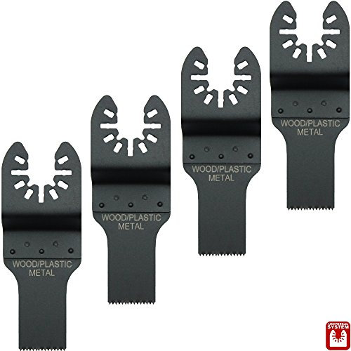 Hobbypower24© 20mm Tauchsägeblatt/Sägeblatt Bi-Metall BIM für Holz & Metall für Bosch Multifunktionswerkzeug PMF 180 E/PMF 190 E/PMF 10,8 LI (4er-Set)