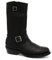 Grinders Rebel Unisex in Pelle Nero Liscia Sole Moto Western High Stivali 39