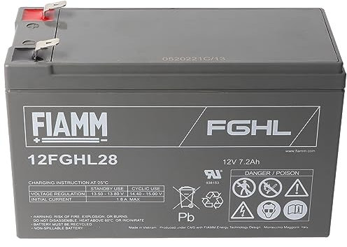 BATTERIA 12Volt 7,2 Ah Fiamm Long Life grigia
