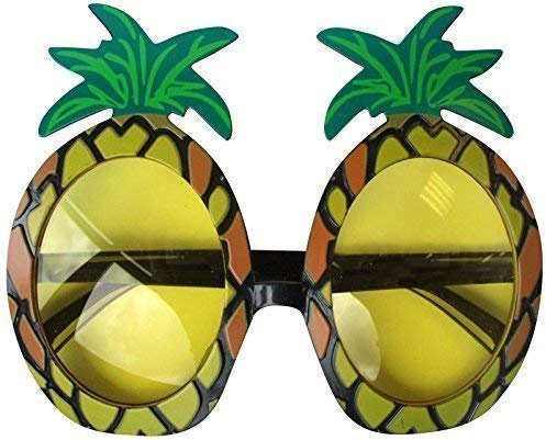 Quickdraw Supplies LTD Hawaiian Pineapple Sunglasses Glasses Specs Hula Adult Fancy Dress Up Costume Accessory