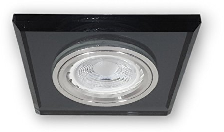 LICHT DISCOUNT 230 V - GU10 Glas Einbaustrahler S1371BK Gehäuse Fassung Einbauspot