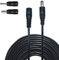 Liwinting 2m/6.56ft DC Extension Cable 2.1mm x 5.5mm Male to Female Connector, DC Power Cord Extension Cable for Power Adapter, 12V CCTV Wireless IP Camera, Monitors, with 2pcs DC converter - Black