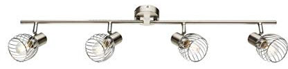 Caduto lampada da soffitto a 4 luci con filamento LED, Faretto da soffitto orientabile