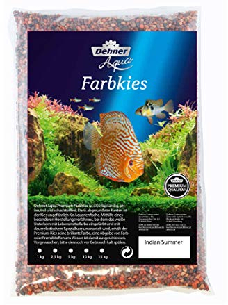 Dehner Aqua Aquarienkies Indian-Summer, Körnung 2 - 3.5 mm, 5 kg, braun