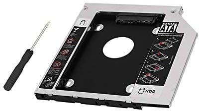 Getue 2nd HDD SSD Hard Drive Caddy Tray Replacement for MacBook PRO 13/15/17 inch A1278 A1286 A1297 2008 2009 2010 2011 2012 Internal Laptop CD/Dvd-Rom Optical SuperDrive Adapter to 2.5 inch 9.5MM