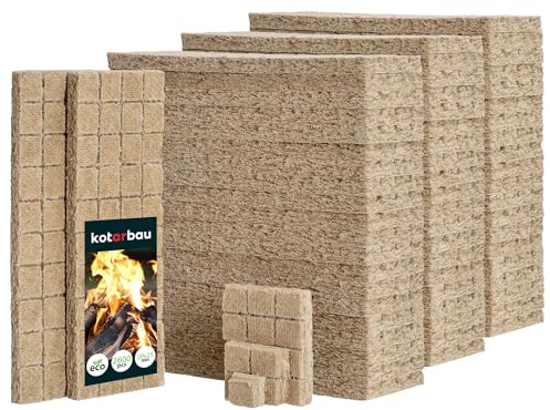 KOTARBAU® Kaminanzünder 2600.STK Würfel Grillanzünder Schnellanzünder Öko Ofenanzünder Kohlenanzünder Feueranzünder Holzofenanzünder Holzwolle Wachs