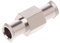 Yintiod 1 stücke Luer Lock Adapter Koppler Messing vernickelt Buchse auf Buchse Anschluss mit 4mm Öffnung