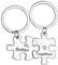 MADHAHEFU Couple Keyrings Boyfriend Girlfriend Gift Husband Keychain Valentine Day Gift Love Puzzle Jewellery (Better Together)