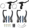 CNC Fahrrad V Bremse,Fahrrad V-Brake,Aluminium Fahrrad Bremsen Set für Cityrad Rennrad MTB/BMX.（Schwarz/Blau）