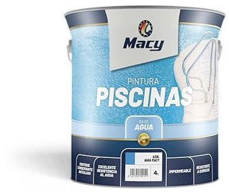 Macy Pintura Piscinas al Agua Color Azul, 4 L