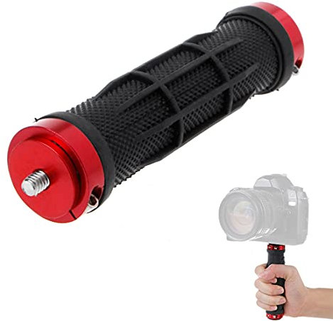 Camera Handle Grip Support Mount Universal Handlegrip Camera Stabilizer with 1/4 inches Male Screw for Digital Video Camera Camcorder Action Camera LED Video Light Smartphone