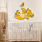 Wandaufkleber 3D König Der Löwen Simba Spielen Schmetterling Wandtattoo Kinderzimmer Kinderzimmer Cartoon Interior Wall Art