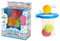 Buddy & Barney - Bath Time Hoop and Balls Set of 3 - Bathtub Fun for Baby, Toddlers, Children. Play Basketball in the Water!