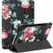 MadBee Slim Case for iPad Mini 5/iPad Mini 4 (5th/4th Gen, 2019/2015 Release), PU Leather Wallet Case Colorful Pattern Design Tri-fold Stand Protective Cover Case with Auto Sleep/Wake (Flower)