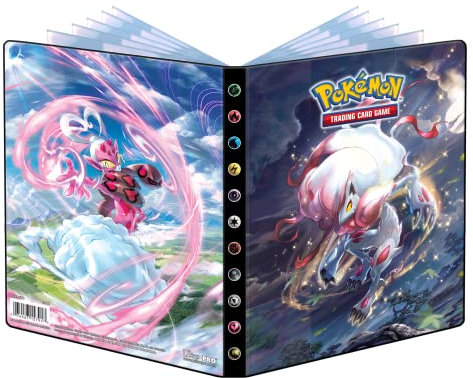 Ultra PRO - Pokémon Schwert und Schild 4-Taschen-Mappe für Sammelkarten, Spielkarten und jede Karte im Standardformat, fasst 40 einzelne Karten