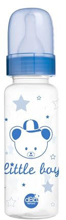 Biberon Régul'Air 270 ml dBb Remond en polypropylène - tétine NN -nouveau-né- en silicone - décor bleu Little Boy
