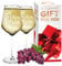 AIGAT 2Pcs Verres à Vin Personnalisé 370ML| Cadeaux de mariage pour les mariés | Verres à Vin Blanc Durable Personnalisé | Cadeau Personnalisé Pour Toute Occasion