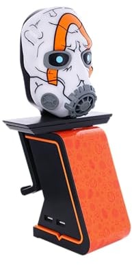 Cable Guys Ikon Charging Stand - Borderlands Psycho Mask Gaming Accessories Holder & Phone Holder for Most Controllers (Xbox, Play Station, Nintendo Switch) & Phone